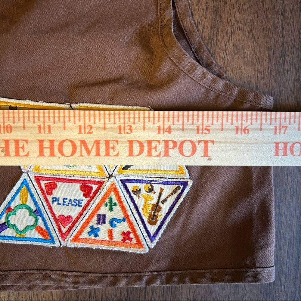 Vintage 90s Girl Scout USA Vest Brownie Medium Nation’s Capital Patches Pin - Picture 12 of 12